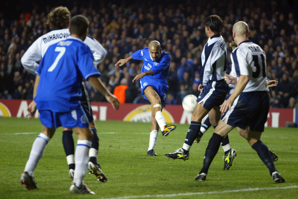 Juan Sebastian Veron in action during Chelsea vs Lazio