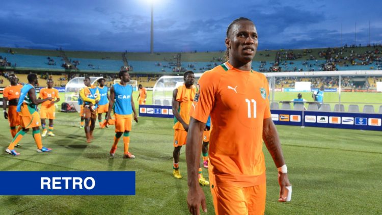 Didier Drogba during Ivory Coast vs Nigeria