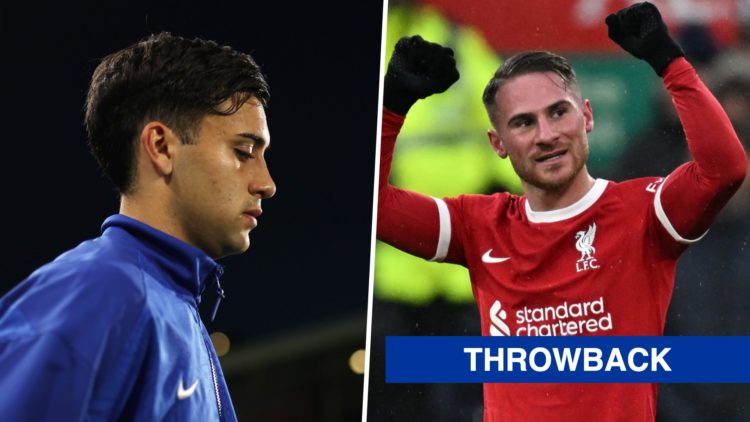 Picture one Faunco Buonanotte before Chelsea against Brentford in the Premier League. Picture two Alexis Mac Allister celebrates scoring for Liverp...