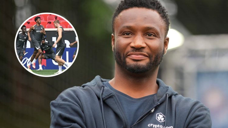 John Obi Mikel participates in day one of the champions festival for the 225 Champions League final. Inset, Josh Acheampong is one of several Chels...