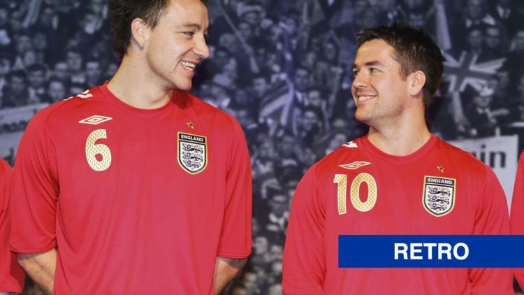 John Terry and Michael Owen at England kit launch