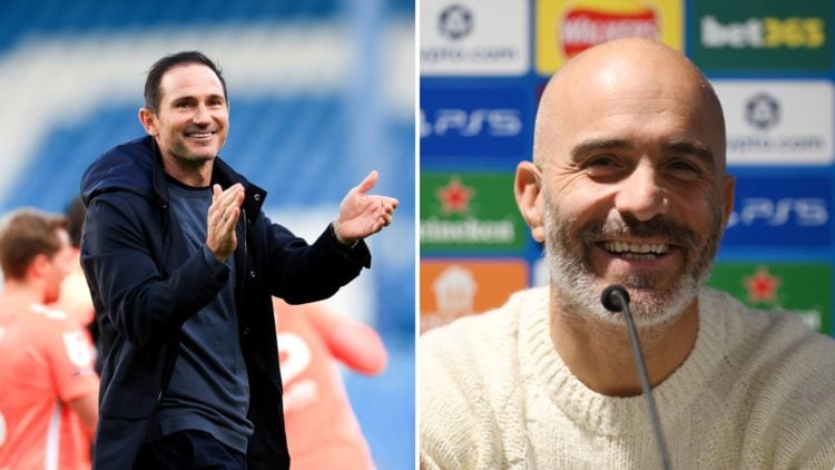 Frank Lampard celebrates after Sheffield Wednesday v Coventry City - Sky Bet Championship. Enzo Maresca speaks to the media during Chelsea FC Train...