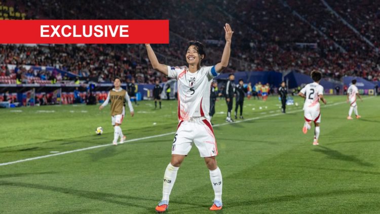 Rion Ichihara celebrates during Chile v Japan: Group A - FIFA U-20 World Cup Chile 2025
