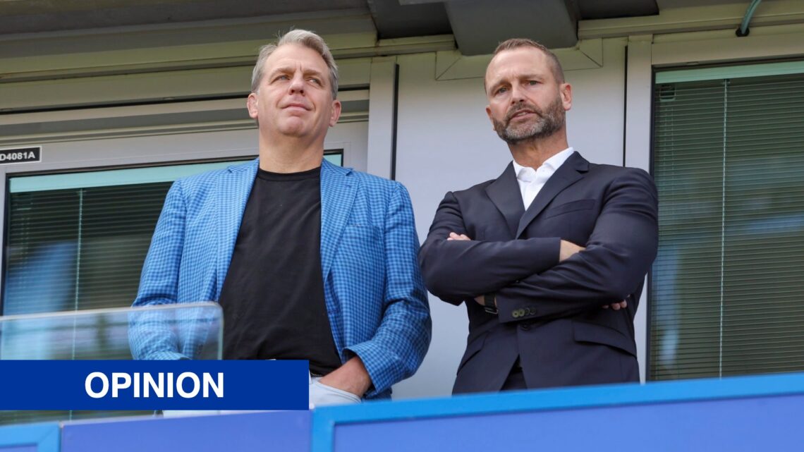 Todd Boehly and Paul Winstanley during Chelsea and Crystal Palace at Stamford Bridge