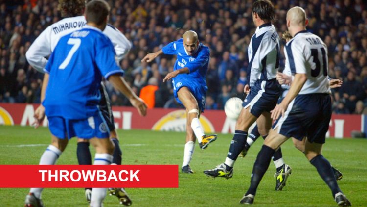 Juan Sebastian Veron in action during Chelsea vs Lazio