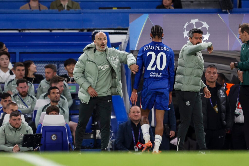 Joao Pedro walking down Chelsea tunnel