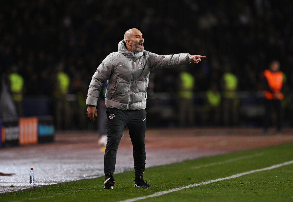 Chelsea manager Enzo Maresca on the touchline