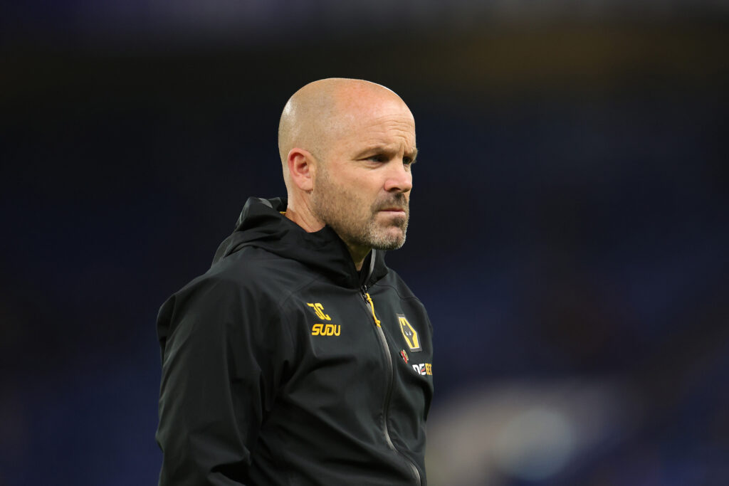 Wolves interim manager James Collins at Stamford Bridge