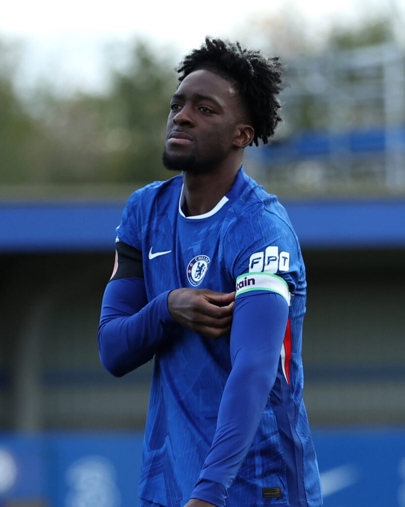 Axel Disasi playing in Chelsea U21 game