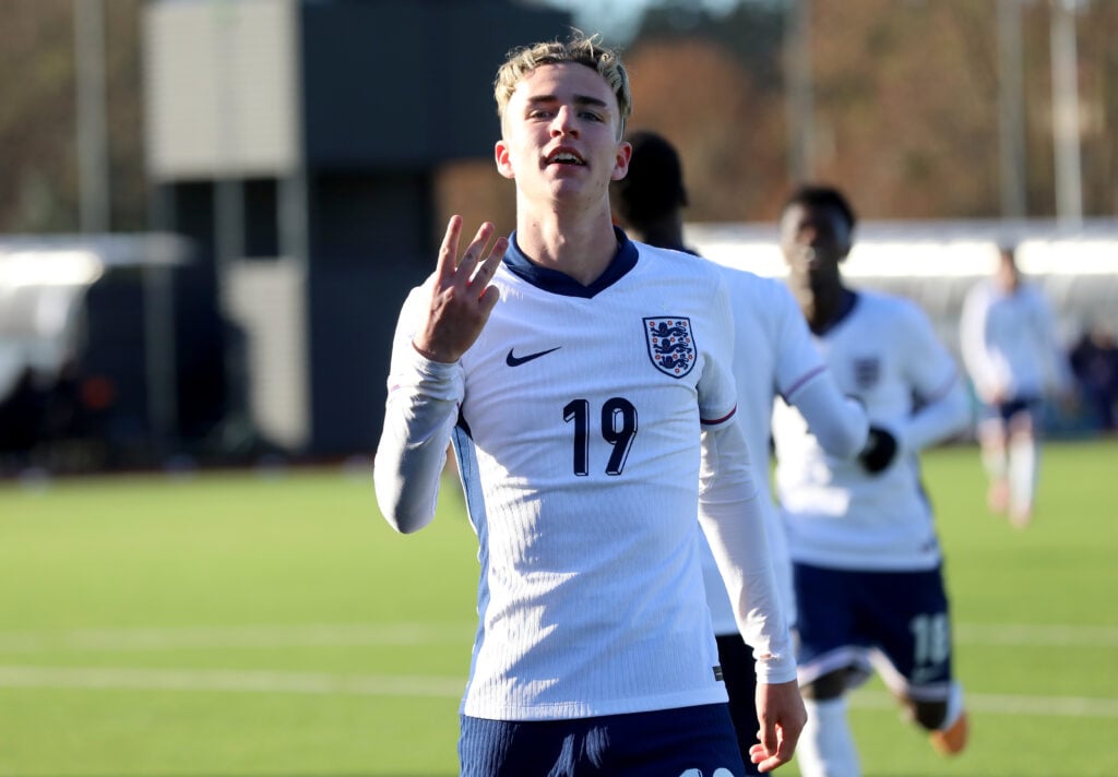 Chelsea's Jesse Derry playing for England Under-19s