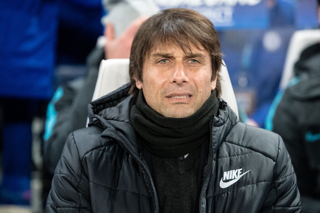 Antonio Conte while in charge at Chelsea.