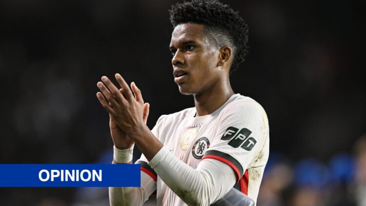 Chelsea winger Estevao Willian clapping