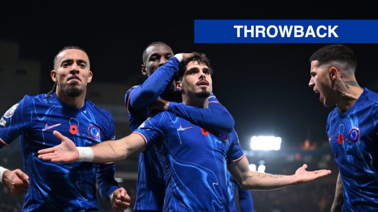 Chelsea winger Pedro Neto celebrates goal against Arsenal