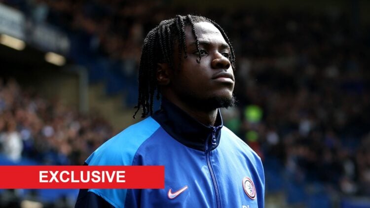 Romeo Lavia ahead of Chelsea against Everton in the Premier League