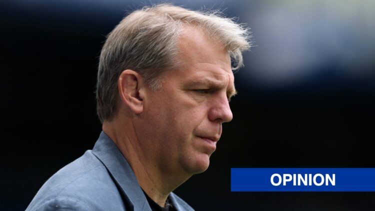 Chelsea co-owner Todd Boehly looking serious
