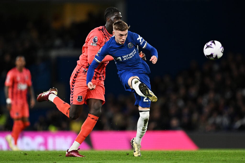 Cole Palmer of Chelsea scores