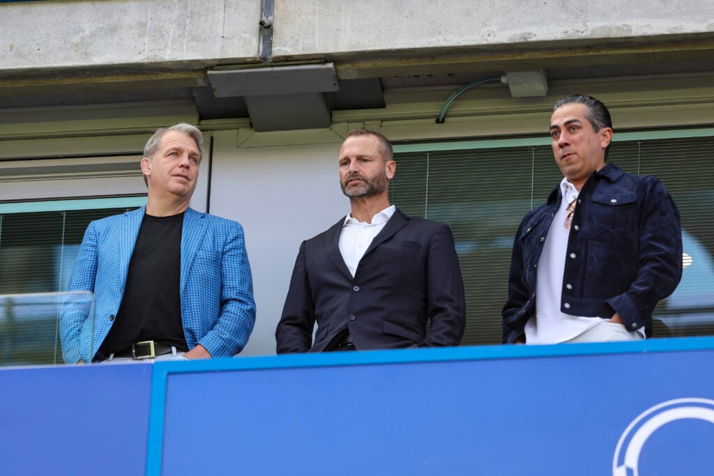 Todd Boehly and Behdad Eghbali ahead of Chelsea v Crystal Palace - Premier League