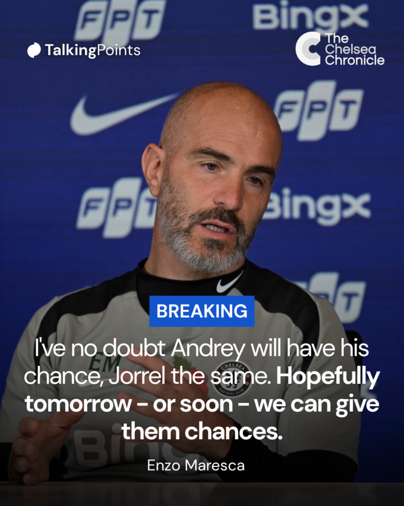 Enzo Maresca on Andrey Santos and Jorrel Hato