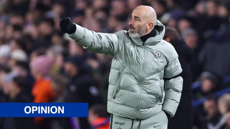 Enzo Maresca manager / head coach of Chelsea during the Premier League match between Leeds United and Chelsea