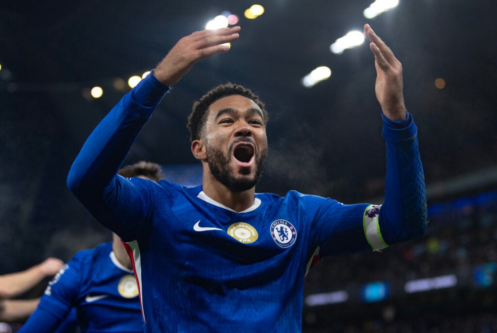 Reece James of Chelsea celebrates
