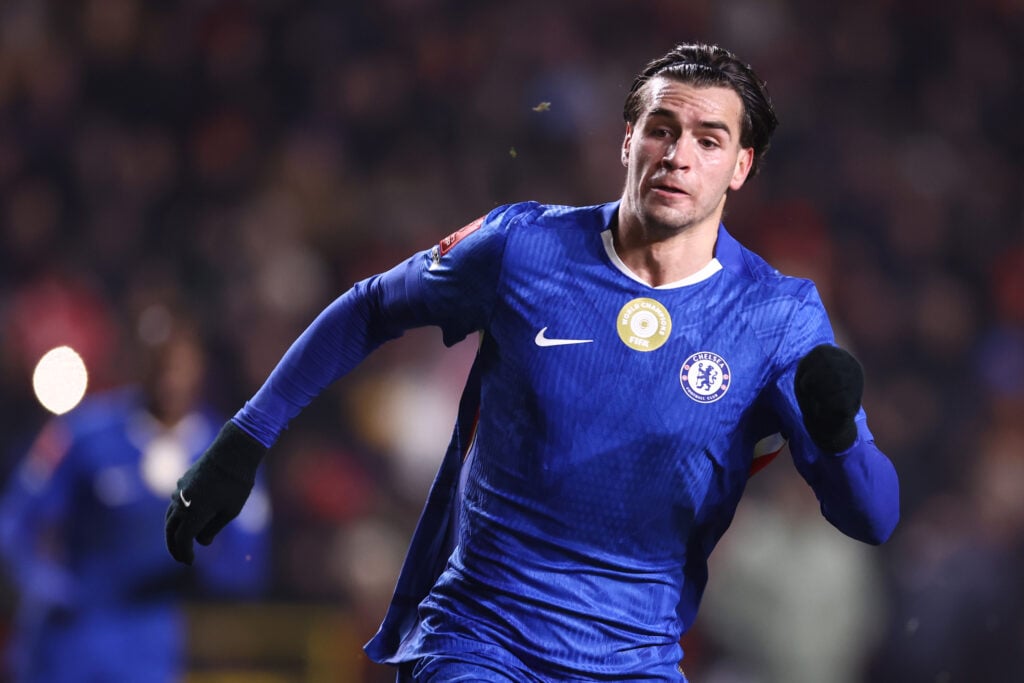 Marc Guiu of Chelsea during the Emirates FA Cup Third Round match between Charlton Athletic and Chelsea
