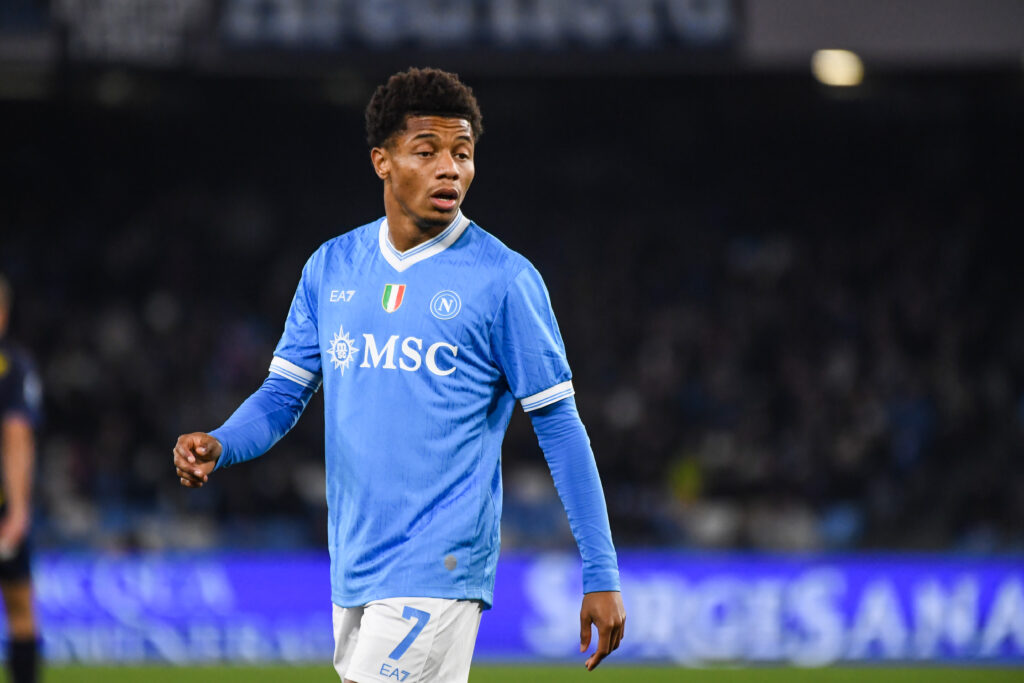 David Neres of SSC Napoli during the Serie A match between SSC Napoli and Parma
