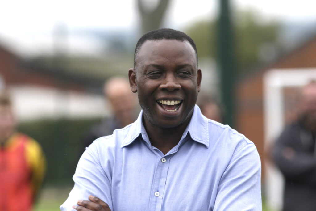Former Torquay United Manager Leroy Rosenior attends the opening of the new state of the art all-weather artificial grass pitch at Axe Valley