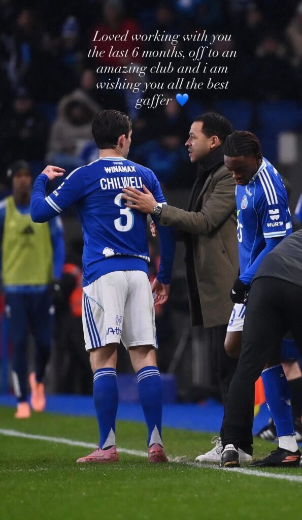 Ben Chilwell sends message to Liam Rosenior