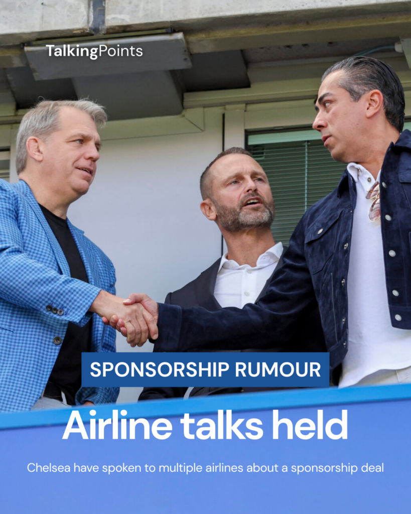 Chelsea hold sponsorship talks with airlines