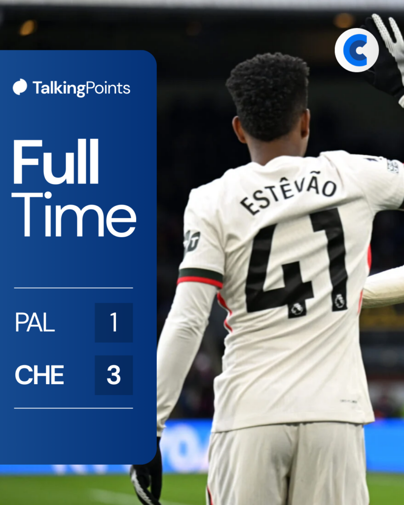 FT: Palace 1-3 Chelsea