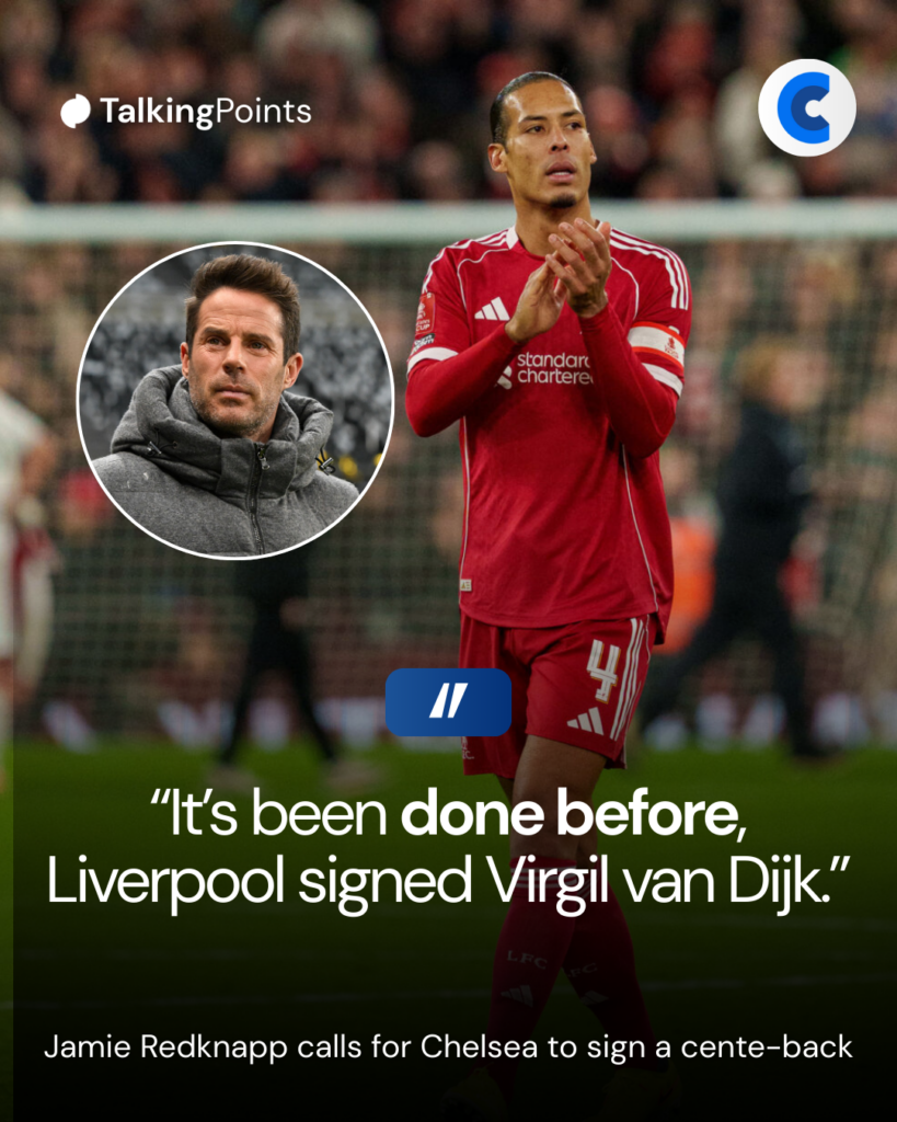 Jamie Redknapp suggests Chelsea centre-back signing