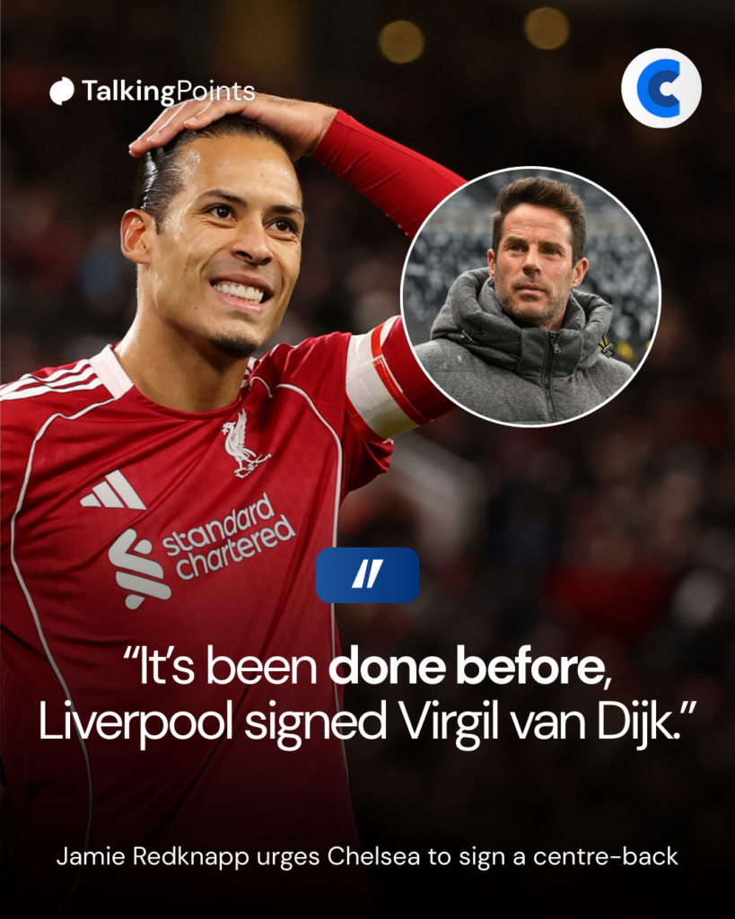 Jamie Redknapp on Chelsea needing a centre-back