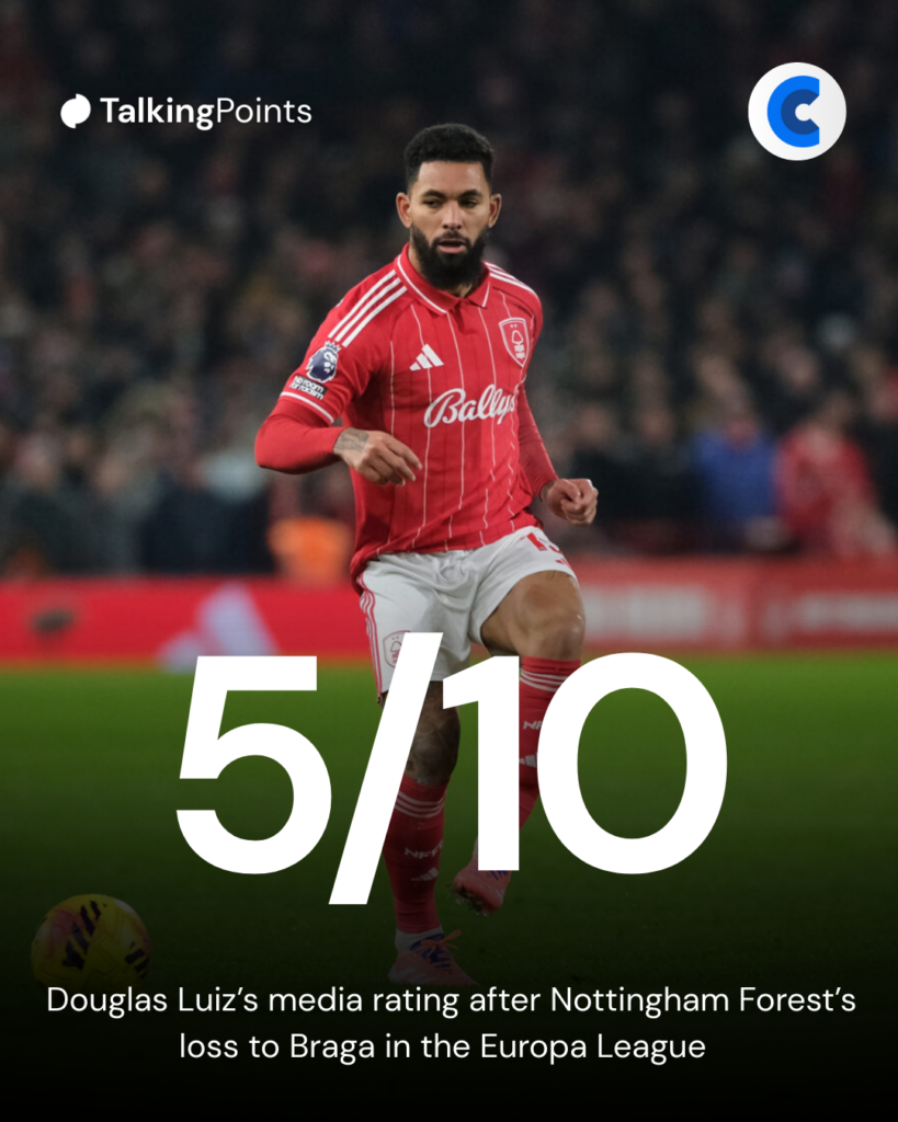 Douglas Luiz's display for Nottingham Forest