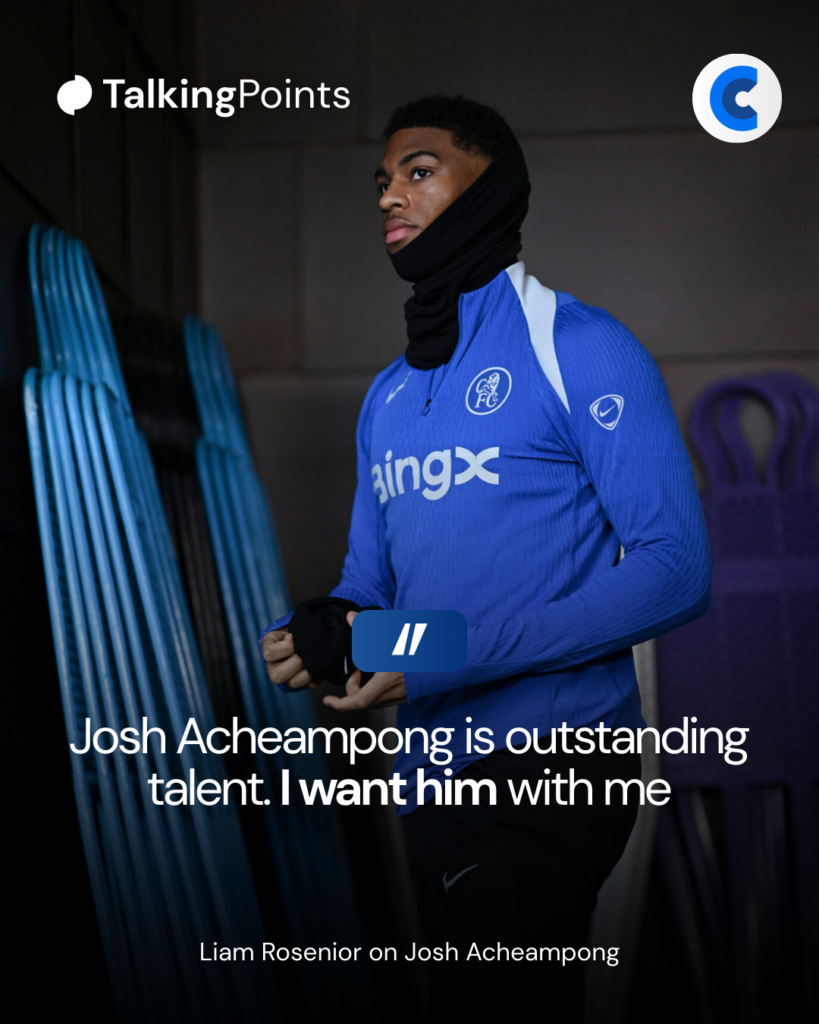 Liam Rosenior on Josh Acheampong