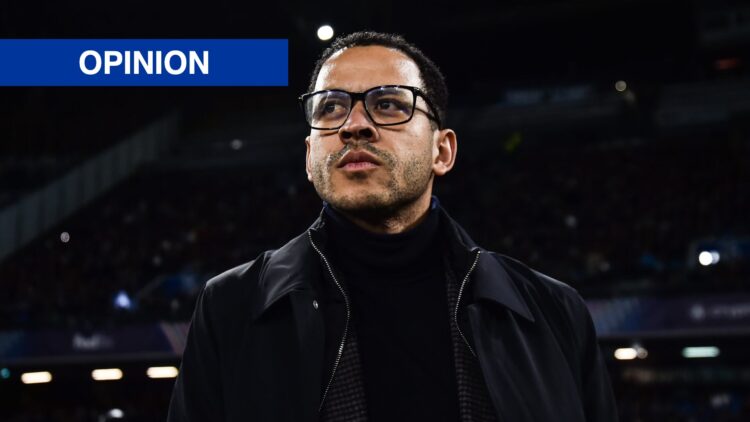 Liam Rosenior coach of Chelsea FC during the UEFA Champions League 2025/26 League Phase MD8 match between SSC Napoli and Chelsea FC