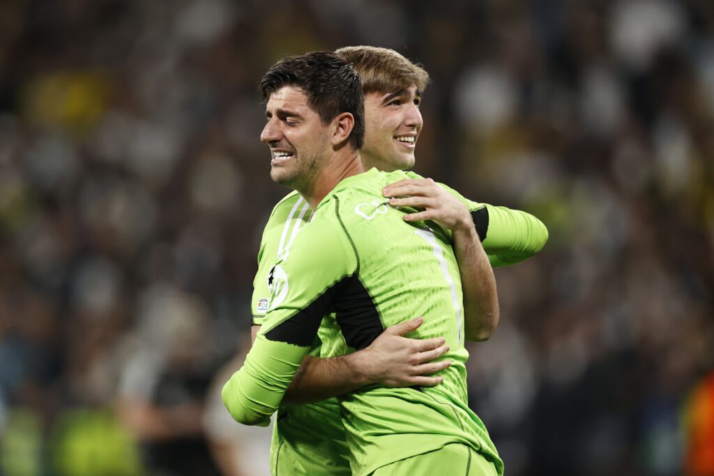 Thibaut Courtois and Fran Gonzalez.