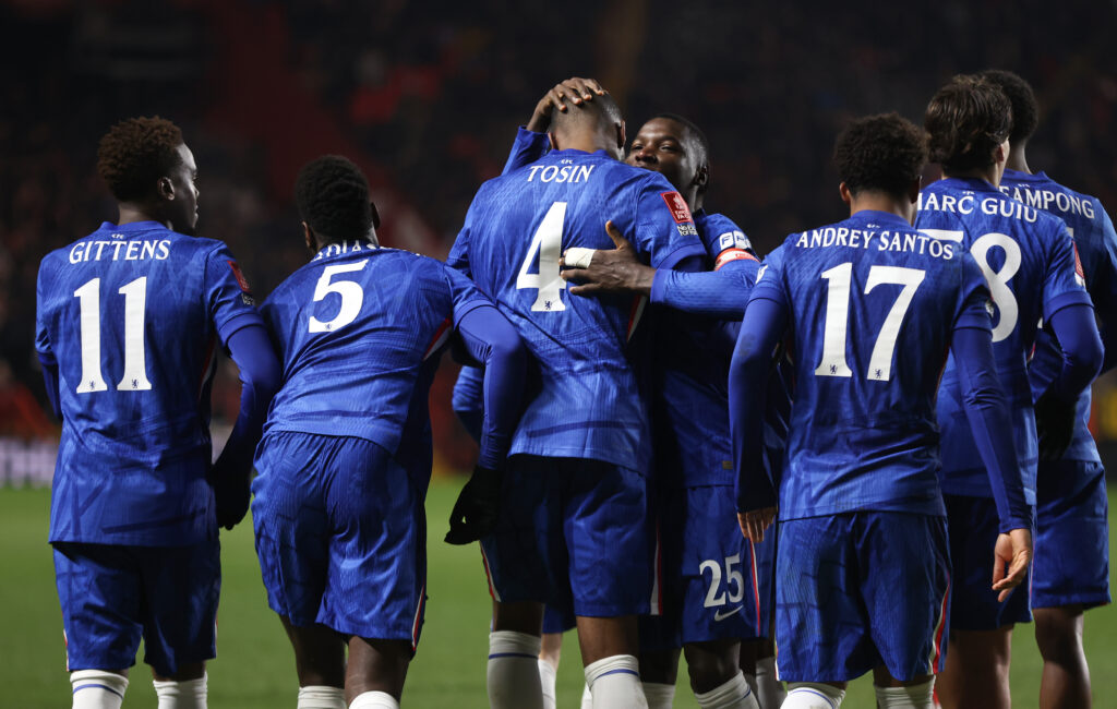 Chelsea's Tosin Adarabioyo celebrates scoring