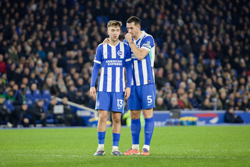 Jack Hinshelwood in action for Brighton.