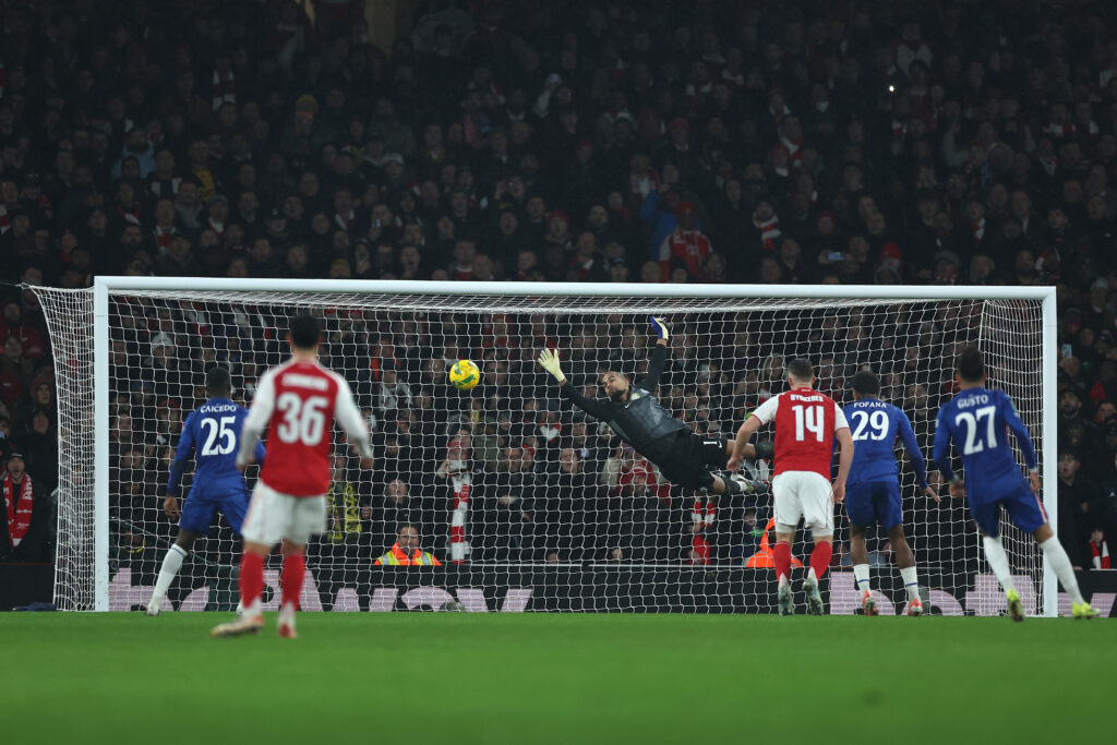 Robert Sanchez v Arsenal.