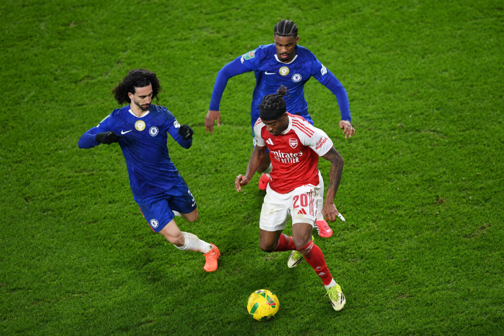 Marc Cucurella v Arsenal.
