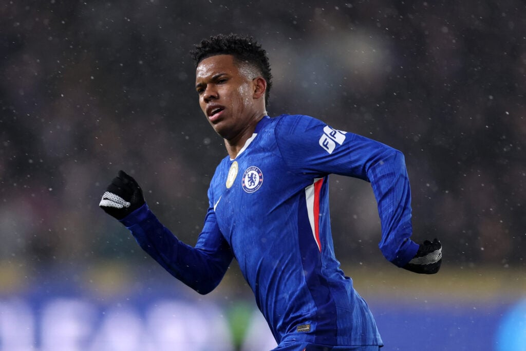 Estevao of Chelsea during the Emirates FA Cup Fourth Round match between Hull City