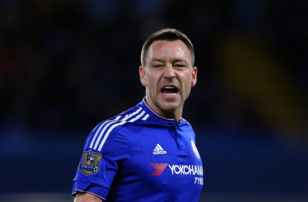 John Terry of Chelsea shouts