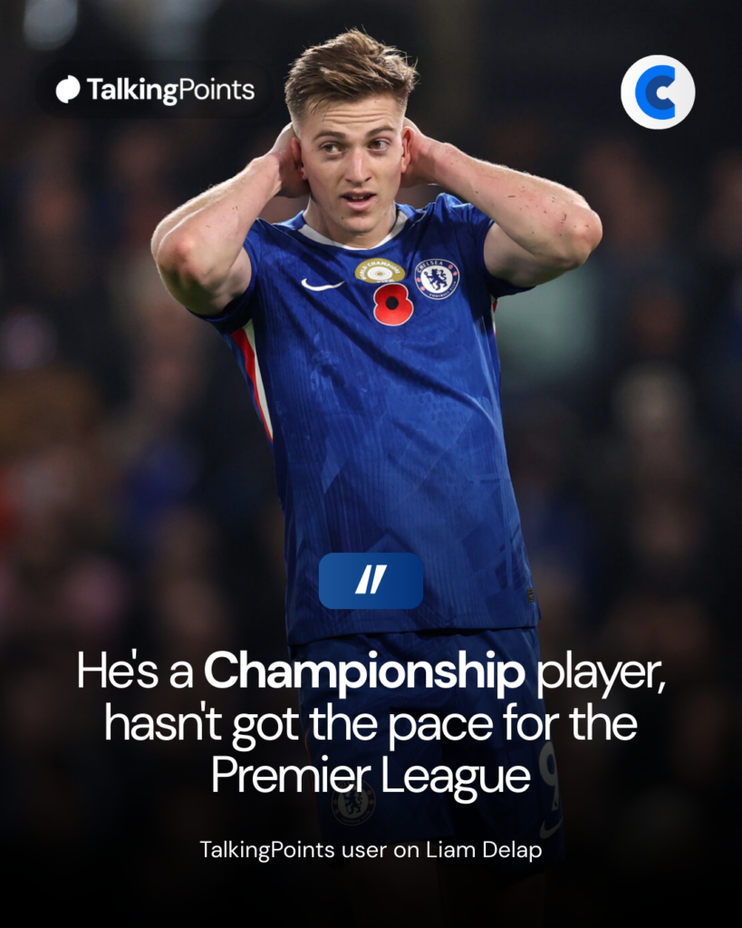 TalkingPoints user on Liam Delap