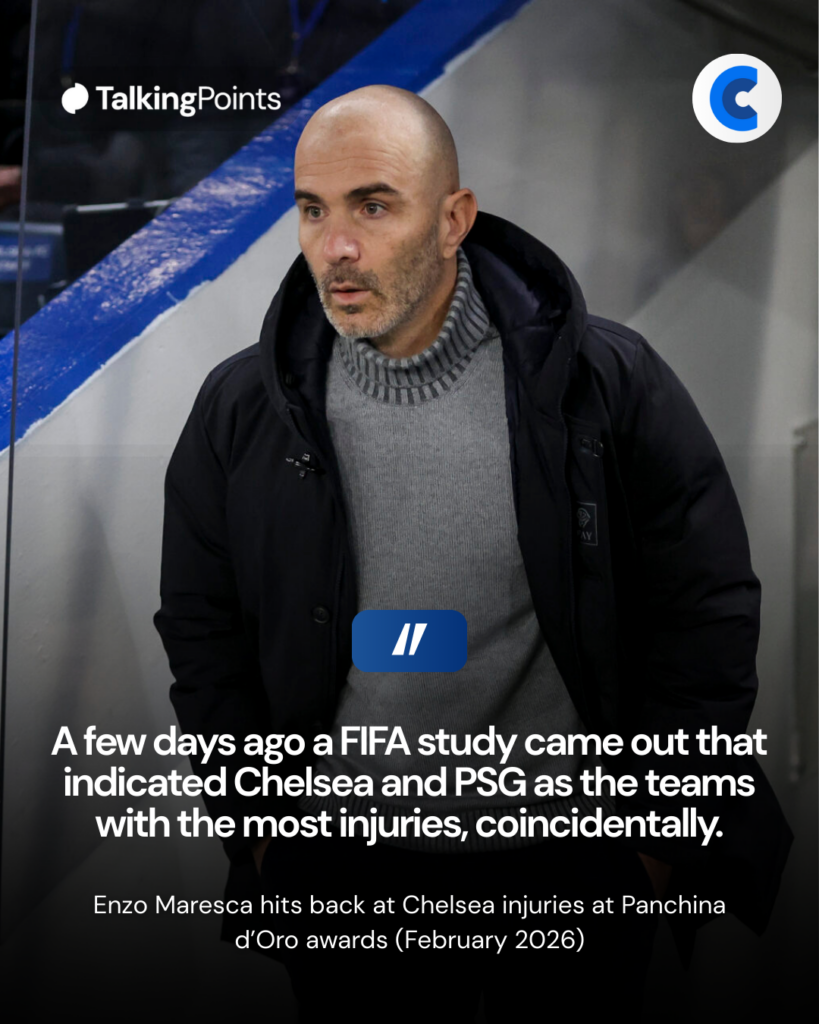 Enzo Maresca on Chelsea injuries
