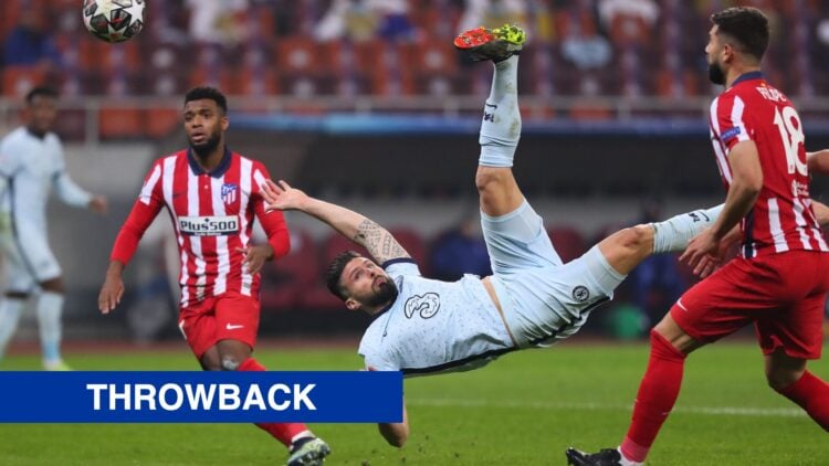 Olivier Giroud during the UEFA Champions League Round of 16 match between Atletico Madrid and Chelsea FC