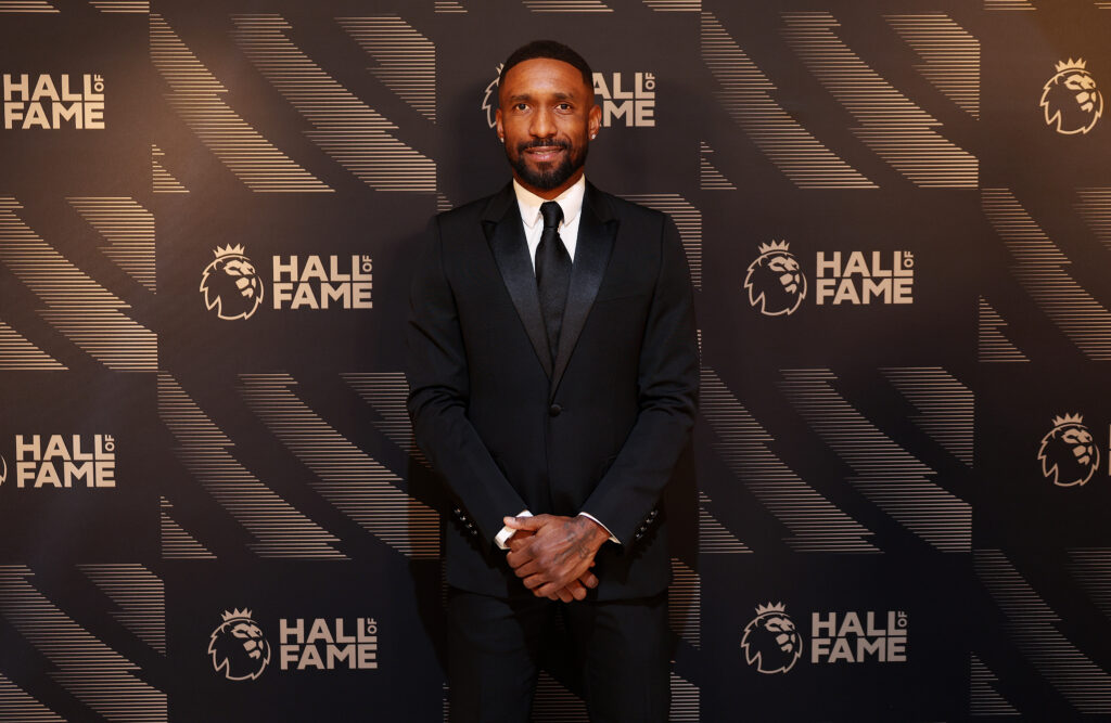 Jermain Defoe arrives on the red carpet