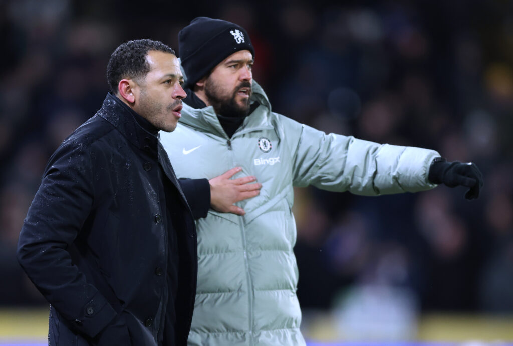 Liam Rosenior, Head Coach and Bernardo Cueva, set piece coach