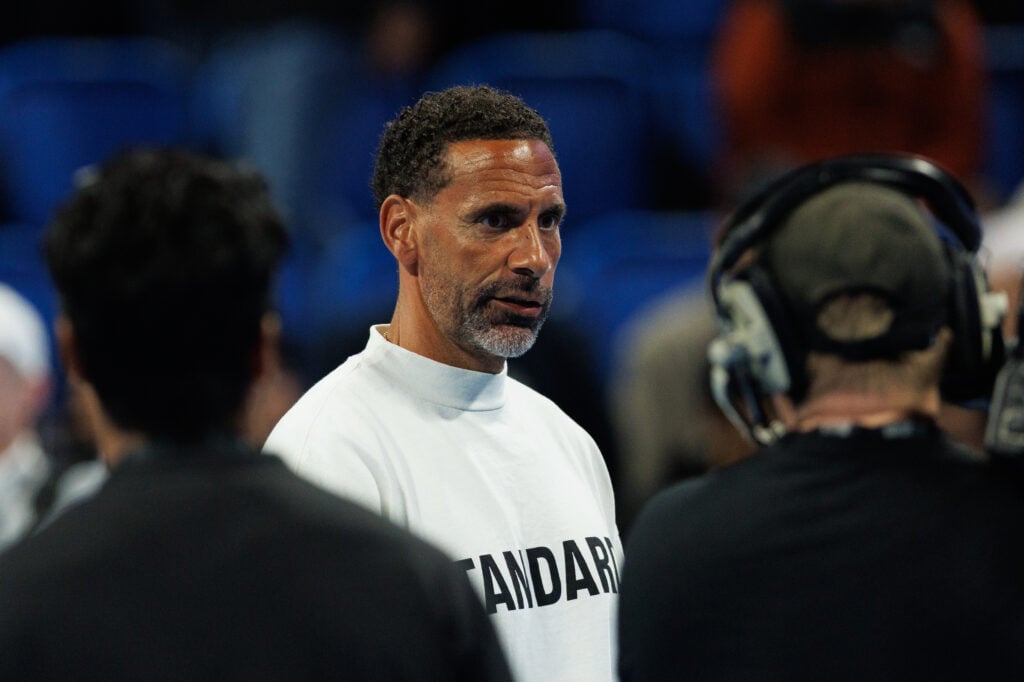 Rio Ferdinand during the Qatar ExxonMobil Open at Khalifa International Tennis and Squash Complex