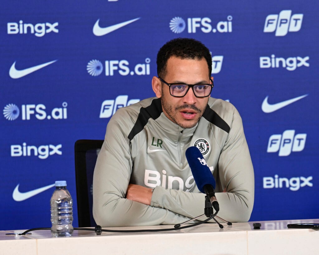 Head Coach Liam Rosenior of Chelsea during a press conference