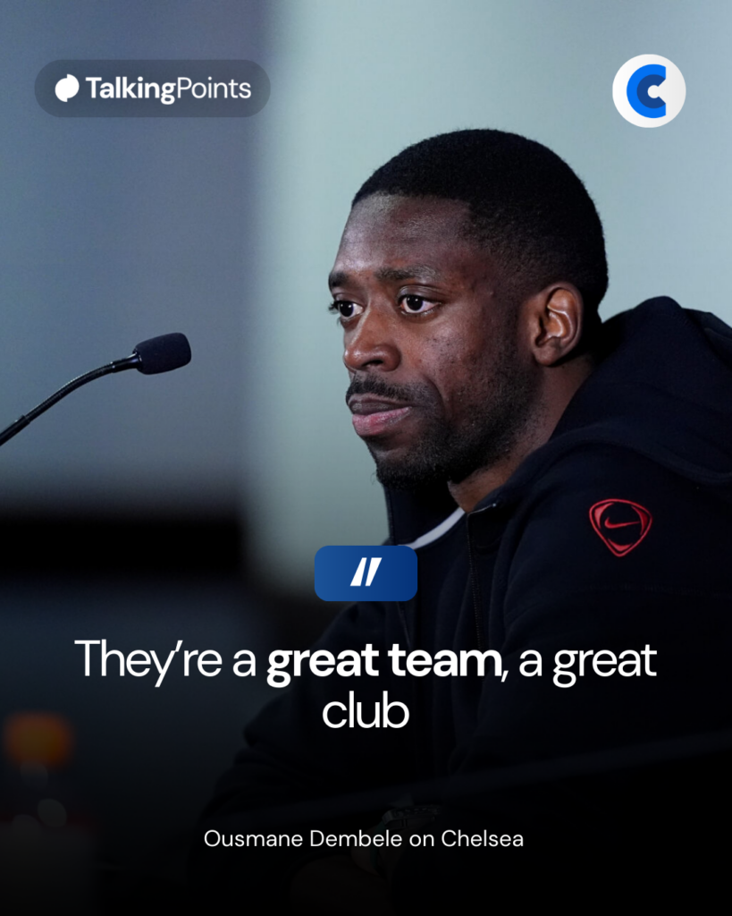 Ousmane Dembele talking about Chelsea